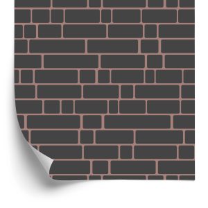 Behang Bakstenen Zoals Geschilderd