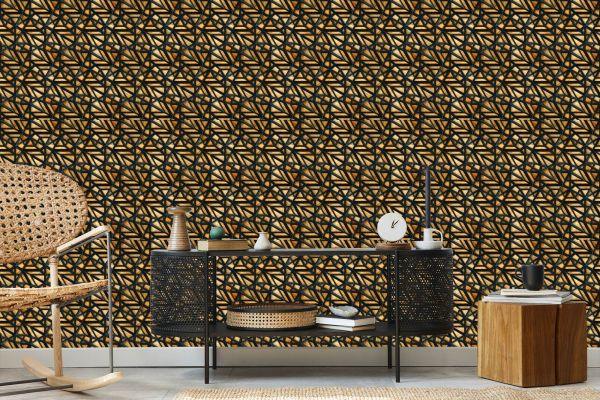 Behang Houten 3D-Patroon - Afbeelding 5