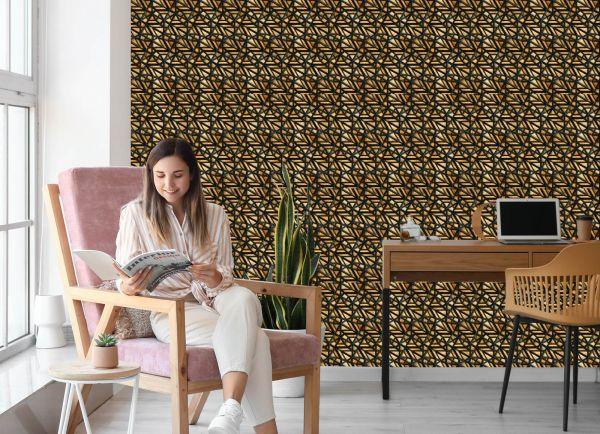 Behang Houten 3D-Patroon - Afbeelding 7