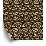 Behang Houten 3D-Patroon