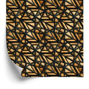Behang Houten 3D-Patroon