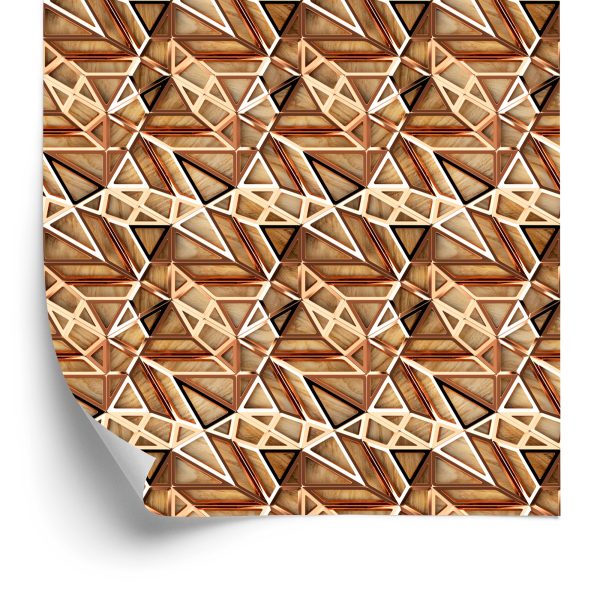 Behang Houten Abstractie