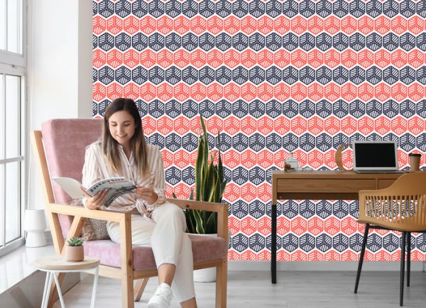 Behang Kleurrijke Geometrische Patronen - Afbeelding 7