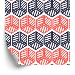 Behang Kleurrijke Geometrische Patronen