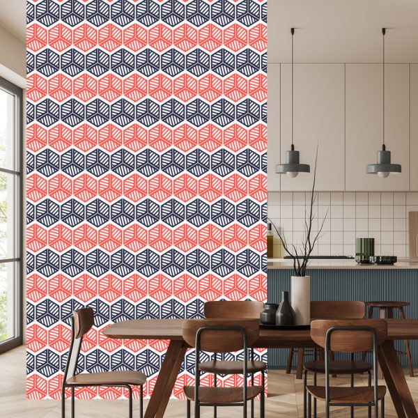Behang Kleurrijke Geometrische Patronen - Afbeelding 4