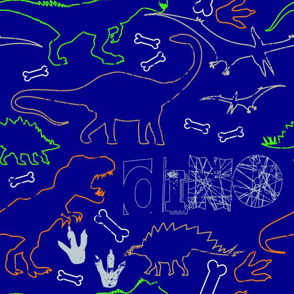 Behang Voor Kinderen Kleurrijke Dierendinosaurussen - Afbeelding 2