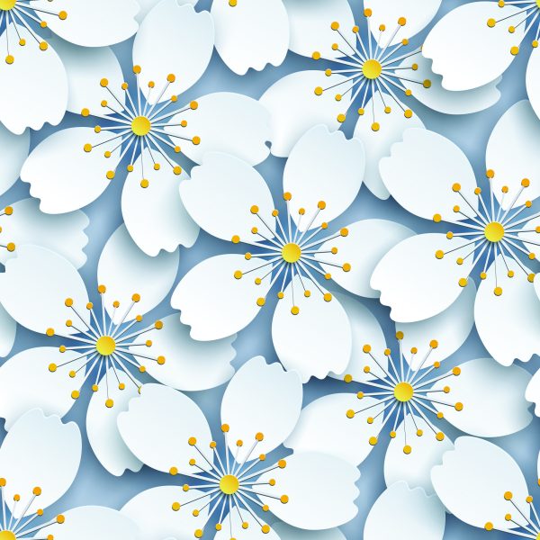 Behang 3D Optische Natuurbloemen Voor Woonkamer - Afbeelding 2