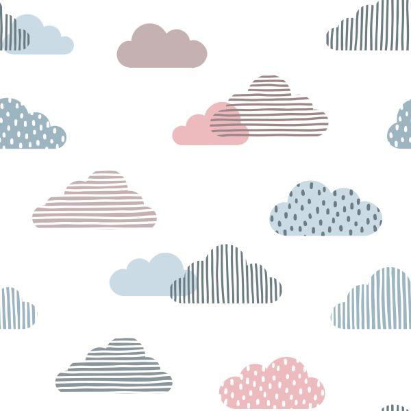 Behang Gestreepte Wolken - Afbeelding 2