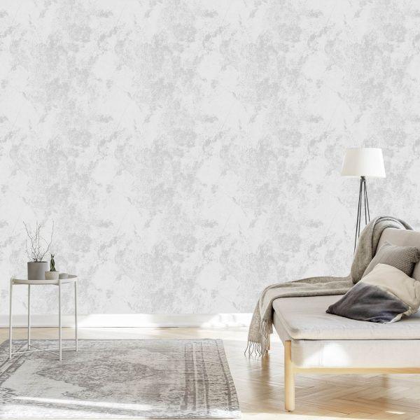 Behang Beton In Grijstinten - Afbeelding 3