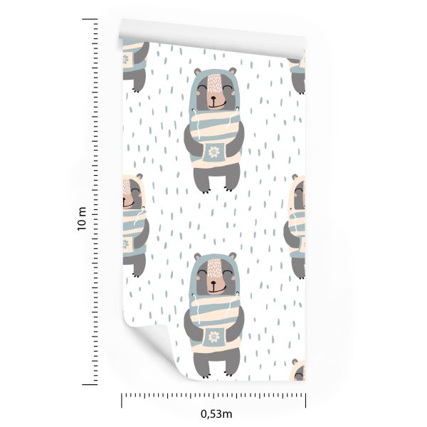 Behang Teddyberen Tussen De Druppels - Afbeelding 8