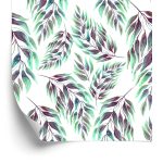 Behang Bladeren En Twijgen - Aquarel
