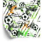 Behang Muur Voor De Voetbalkamer Van Een Jongen