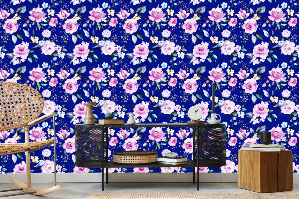 Behang Rozen Kleurrijke Bloemen - Afbeelding 5