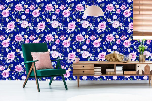 Behang Rozen Kleurrijke Bloemen - Afbeelding 6