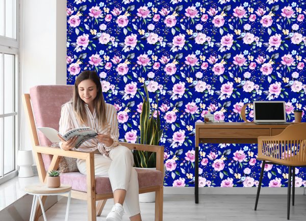 Behang Rozen Kleurrijke Bloemen - Afbeelding 7