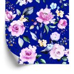 Behang Rozen Kleurrijke Bloemen