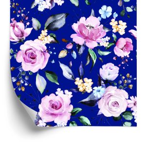 Behang Rozen Kleurrijke Bloemen