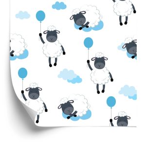 Behang Schapen Met Ballonnen
