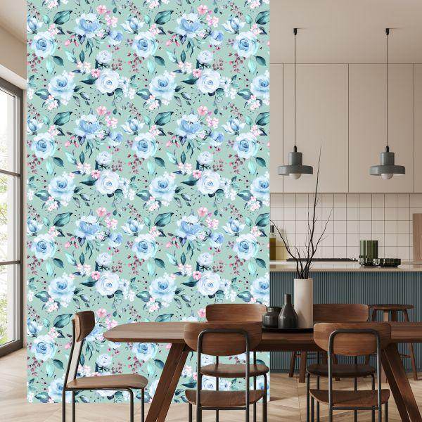 Behang Rozen In Modieuze Kleuren - Afbeelding 4