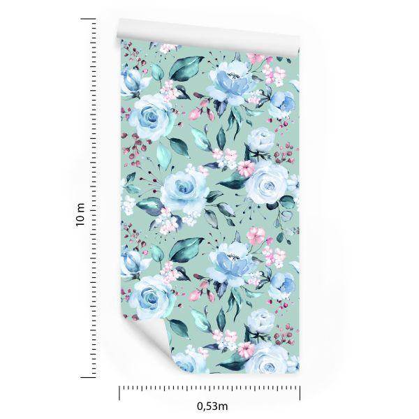 Behang Rozen In Modieuze Kleuren - Afbeelding 8