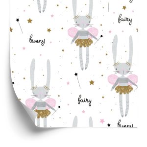 Behang Fairy Konijnen