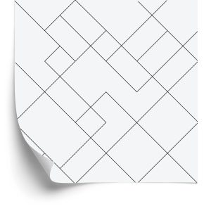 Behang Zwart-Wit Geometrisch Patroon