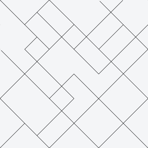 Behang Zwart-Wit Geometrisch Patroon - Afbeelding 2
