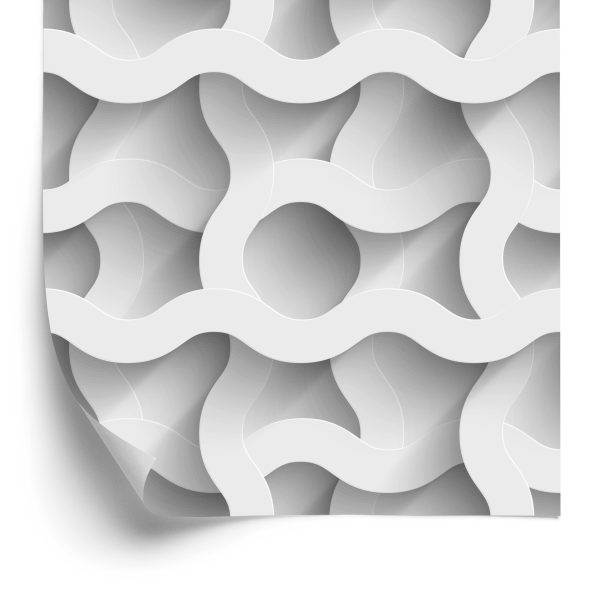 Behang Abstracte 3D-Golven