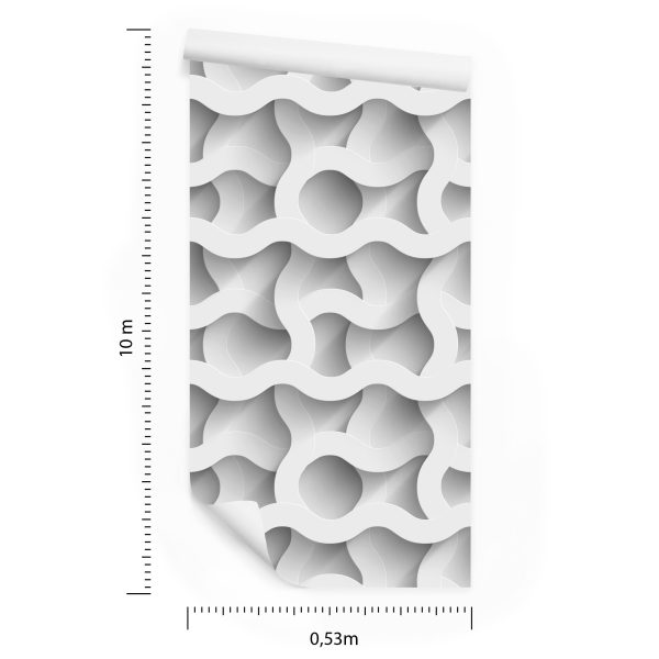 Behang Abstracte 3D-Golven - Afbeelding 8