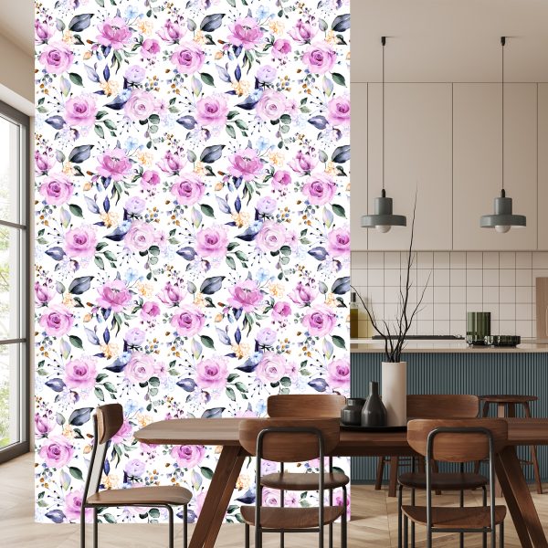Behang Kleurrijke Natuurrozen - Afbeelding 4