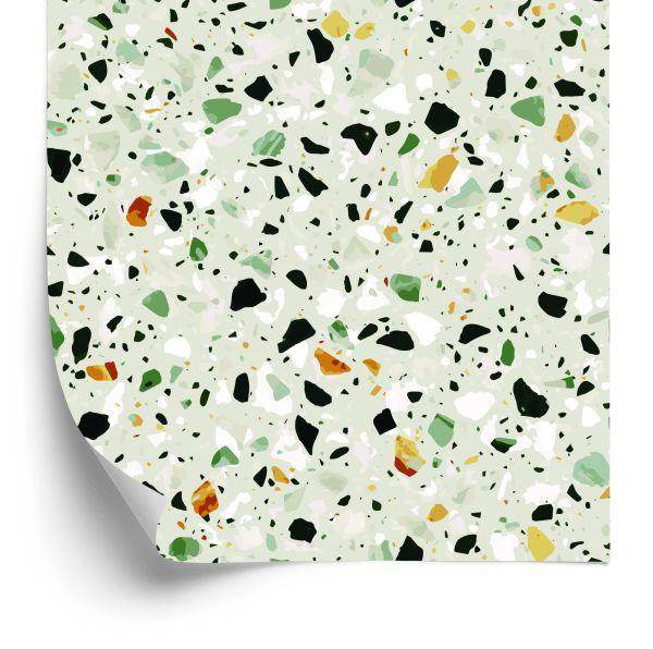 Behang Kleurrijk Terrazzobeton