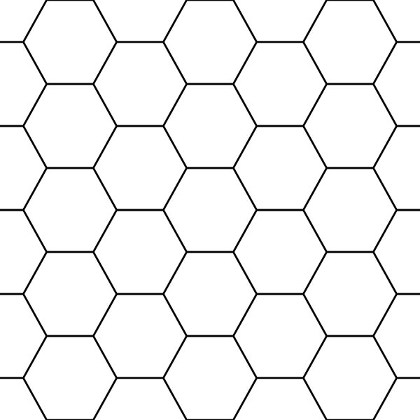 Behang Geometrisch Patroon - Zeshoek - Afbeelding 2