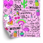 Behang Voor Kinderen - Dieren, Fruit En Regenboog