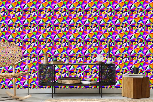 Behang Kleurrijke Geometrische Patronen - Afbeelding 5