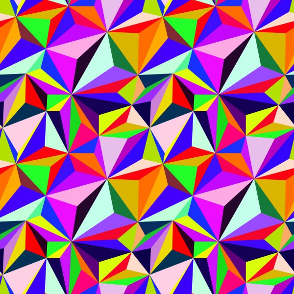 Behang Kleurrijke Geometrische Patronen - Afbeelding 2