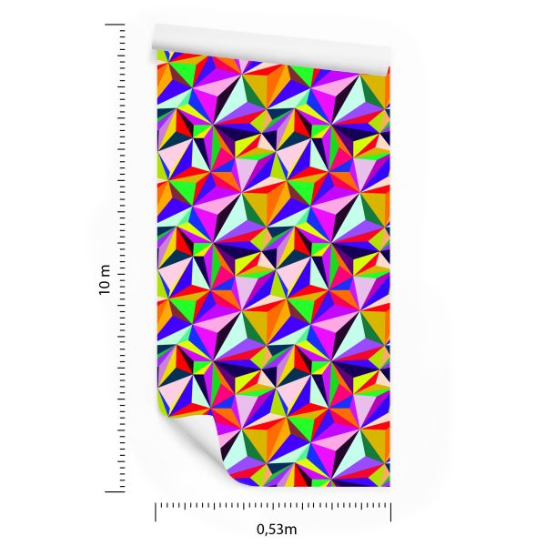 Behang Kleurrijke Geometrische Patronen - Afbeelding 8