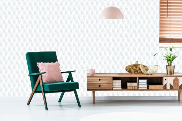 Behang Abstract Sierlijk Patroon - 3D-Effect - Afbeelding 6