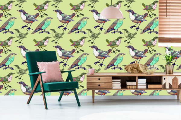 Behang Kleurrijke Vogels - Afbeelding 6