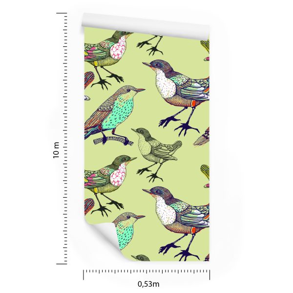 Behang Kleurrijke Vogels - Afbeelding 8