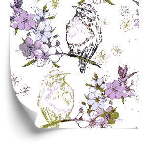 Behang Vogels Op Takken