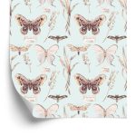 Behang Vlinders, Bloemen, Planten, Natuur