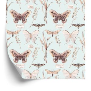 Behang Vlinders, Bloemen, Planten, Natuur