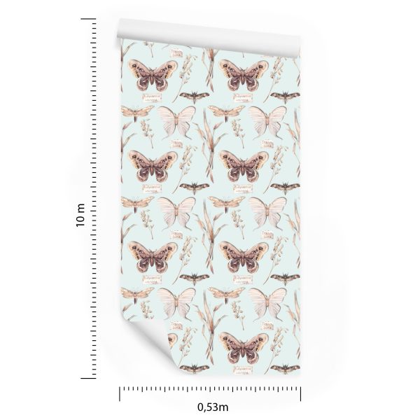 Behang Vlinders, Bloemen, Planten, Natuur - Afbeelding 8