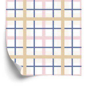 Behang 3D Plaid Optische Geometrische Slaapkamer