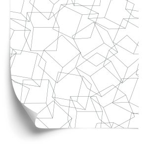 Behang Geometrisch - Minimalisme 3D-Effect