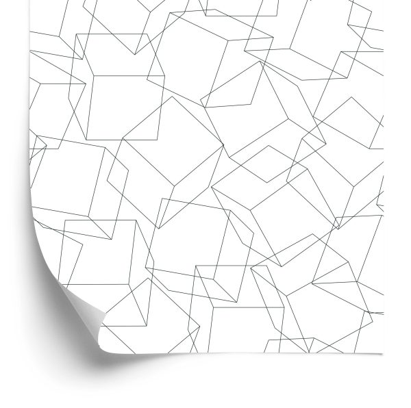 Behang Geometrisch - Minimalisme 3D-Effect