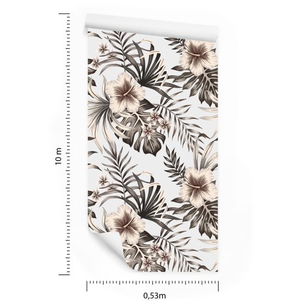Behang Bloemen Bladeren In Vintage Stijl - Afbeelding 8