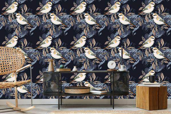 Behang Kleurrijke Vogels - Afbeelding 5