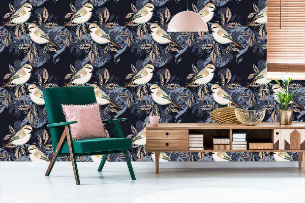 Behang Kleurrijke Vogels - Afbeelding 6