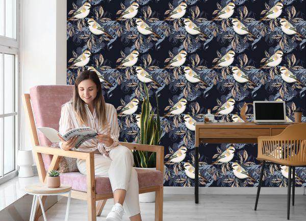 Behang Kleurrijke Vogels - Afbeelding 7